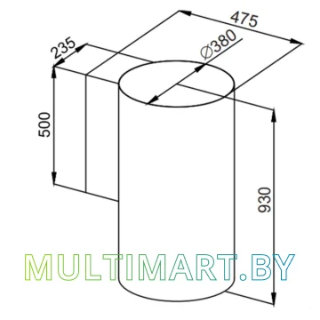 Вытяжка MAUNFELD Lee Wall sensor 39 (черный) картинка 16